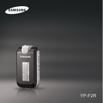 YP-F2RQ | YP-F2XB | YP-F2RXB | YP-F2RZ | YP-F2QB | YP-F2RQB | YP-F2RZW | YP F2R | Mode d'emploi | Samsung YP-F2ZW Manuel utilisateur | Fixfr