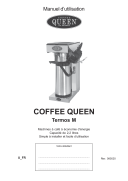 Coffee Queen Termos M Manuel utilisateur