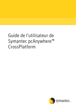 Symantec pcAnywhere CrossPlatform v12.5 Manuel utilisateur