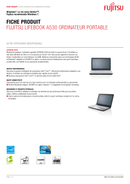 FUJITSU SIEMENS LIFEBOOK A530 Manuel utilisateur