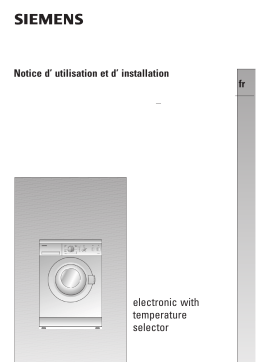 Siemens wxb 860 ff Manuel utilisateur