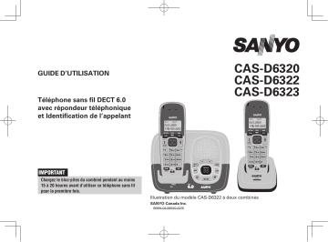 Manuel du propriétaire | Sanyo CAS-D6323 Manuel utilisateur | Fixfr