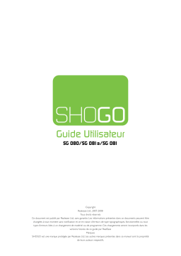 SHOGO SG 080 Manuel utilisateur