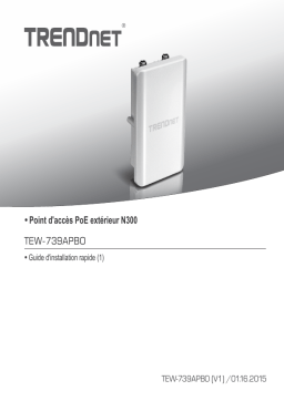 Trendnet TEW-739APBO N300 Outdoor PoE Access Point Manuel utilisateur