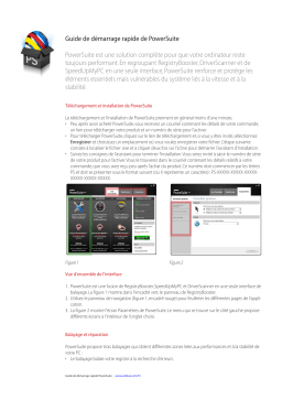 UNIBLUE POWERSUITE Manuel utilisateur