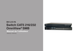 Belkin SWITCH CAT5 216 OMNIVIEW® SMB #F1DP216AEA Manuel utilisateur