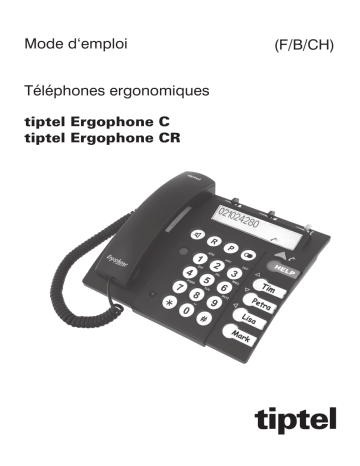 Tiptel Ergophone CR Mode d'emploi | Fixfr