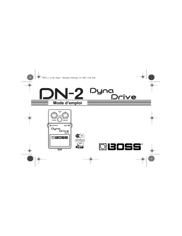 Manuel du propriétaire | Roland DN-2 Manuel utilisateur | Fixfr