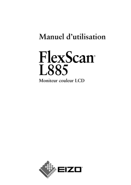 Eizo FlexScan L885 Manuel utilisateur