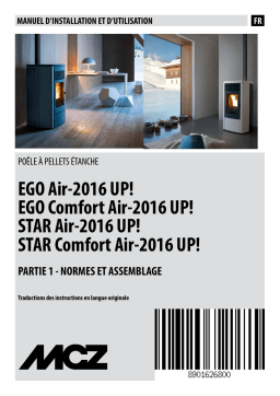 MCZ STAR Comfort Air-2016 UP Manuel utilisateur