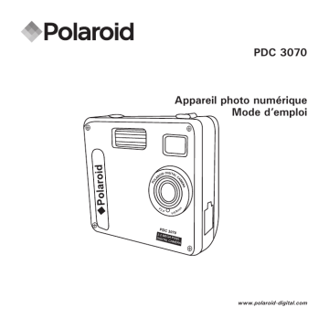 Manuel du propriétaire | Polaroid PDC 3070 Manuel utilisateur | Fixfr