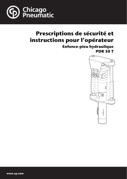 Chicago Pneumatic PDR 30 T Manuel utilisateur