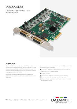 Datapath VisionSD8 Fiche technique