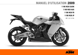 KTM 1190 RC8 JP Manuel utilisateur