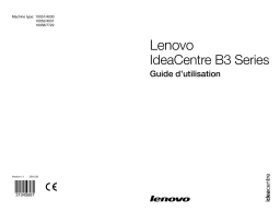 Lenovo IDEACENTRE B310 Manuel utilisateur