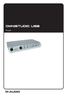 M-Audio OMNISTUDIOUSB Manuel utilisateur