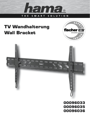 Manuel du propriétaire | Hama 00096035 FIX TV Wall Bracket, 1 star, XL Manuel utilisateur | Fixfr