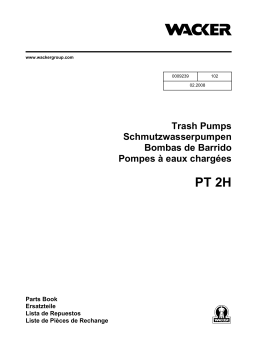 Wacker Neuson PT2H Self Priming Trash Pump Manuel utilisateur