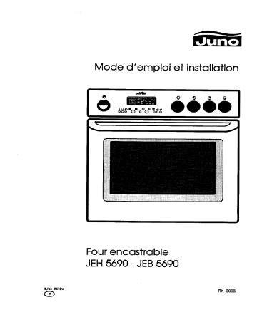 Manuel du propriétaire | Juno JEH5690B Manuel utilisateur | Fixfr