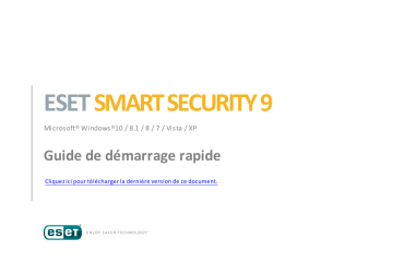 Smart Security 9 | ESET SMART SECURITY Manuel utilisateur | Fixfr