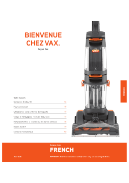 Vax W85-DP-B-E Manuel utilisateur