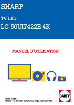 Sharp LC-50UI7422E 4K Manuel utilisateur