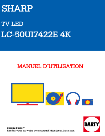Manuel du propriétaire | Sharp LC-50UI7422E 4K Manuel utilisateur | Fixfr