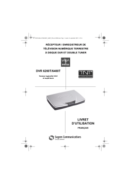 Sagem DVR 6280SL-T Manuel utilisateur