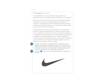 Manuel du propriétaire | Nike HRM TRIAX 15 Manuel utilisateur | Fixfr