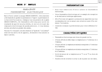 Manuel du propriétaire | Oregon EM-899 Manuel utilisateur | Fixfr