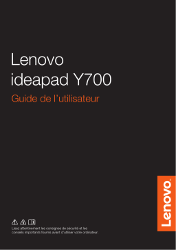 Lenovo Ideapad Y700 Touch-15ISK Manuel utilisateur