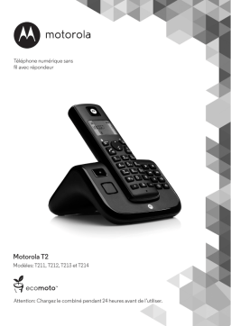 Motorola CD212 Manuel utilisateur