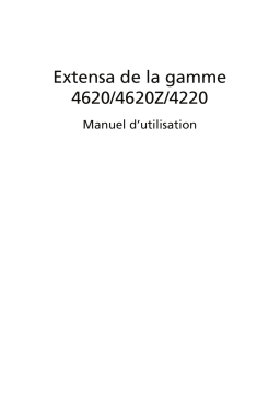 Acer Extensa 4620 Manuel utilisateur
