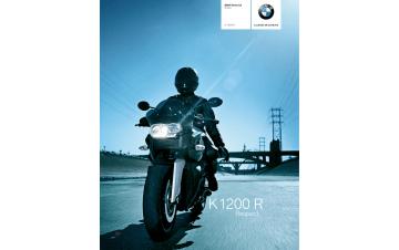 Manuel du propriétaire | BMW K 1200 R Manuel utilisateur | Fixfr