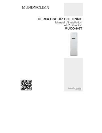 Installation manuel | mundoclima Series MUCO-H6 “Column ON/OFF H6 ” Split Column Guide d'installation | Fixfr