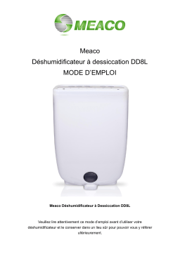 Meaco DD8L Manuel utilisateur