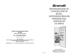 Brandt SA3050E Manuel utilisateur