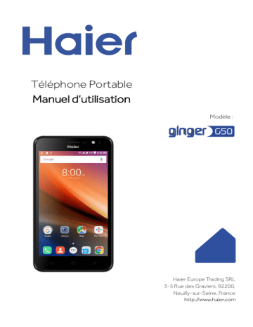 Mode d'emploi | Haier Ginger G50 Manuel utilisateur | Fixfr