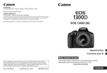 Canon EOS 1300D Mode d'emploi | Fixfr