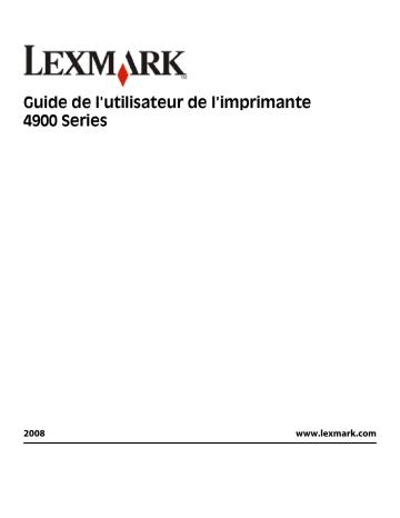 Manuel du propriétaire | Lexmark X4950 Manuel utilisateur | Fixfr