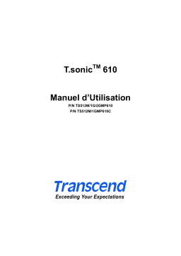 Transcend TS2GMP610 Manuel utilisateur