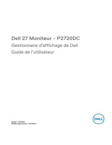 Dell P2720DC electronics accessory Manuel utilisateur | Fixfr