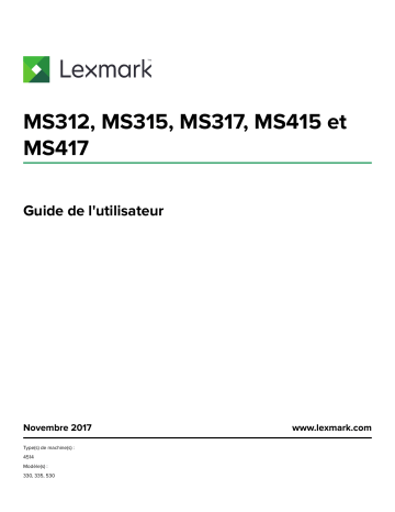 Manuel du propriétaire | Lexmark X925DE Manuel utilisateur | Fixfr