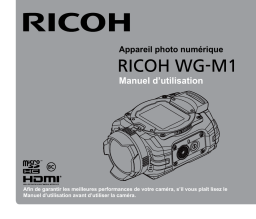 Ricoh WG-M1 Manuel utilisateur