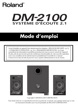 Roland DM-2100 Manuel utilisateur