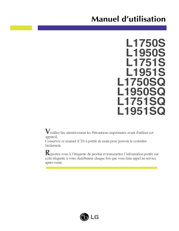 LG L1950S-SN Manuel du propriétaire | Fixfr