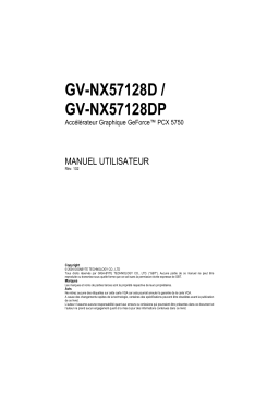 Gigabyte GV-NX57128D Manuel utilisateur