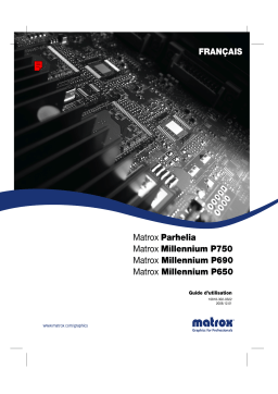 Matrox P690 PLUS LP PCI Manuel utilisateur