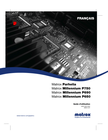 Manuel du propriétaire | Matrox P690 PLUS LP PCI Manuel utilisateur | Fixfr