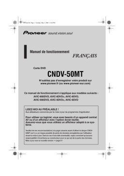 Pioneer CNDV 50 MT Manuel utilisateur